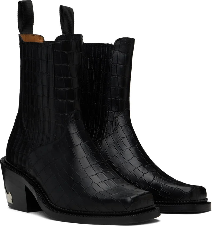 Toga Virilis SSENSE Exclusive Black Chelsea Boots - Image 4