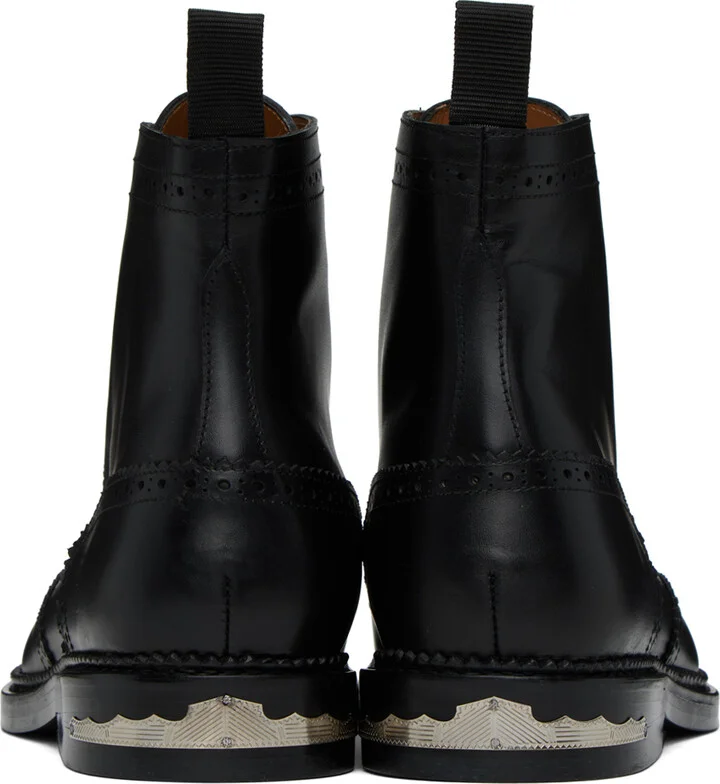Toga Virilis SSENSE Exclusive Black Fringe Boots - Image 2