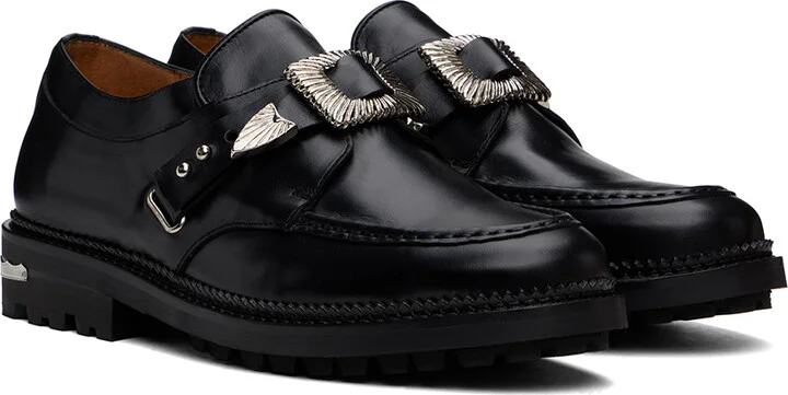 Toga Virilis SSENSE Exclusive Black Monkstraps - Image 4