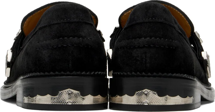 Toga Virilis SSENSE Exclusive Black Suede Loafers - Image 2