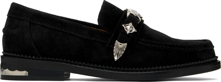 Toga Virilis SSENSE Exclusive Black Suede Loafers