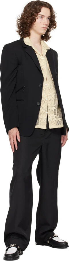 Toga Virilis SSENSE Exclusive Black & White Hard Loafers - Image 5