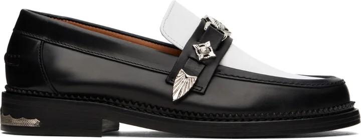 Toga Virilis SSENSE Exclusive Black & White Hard Loafers