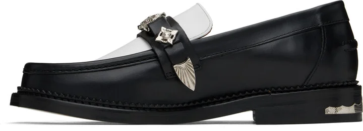 Toga Virilis SSENSE Exclusive Black & White Loafers - Image 3