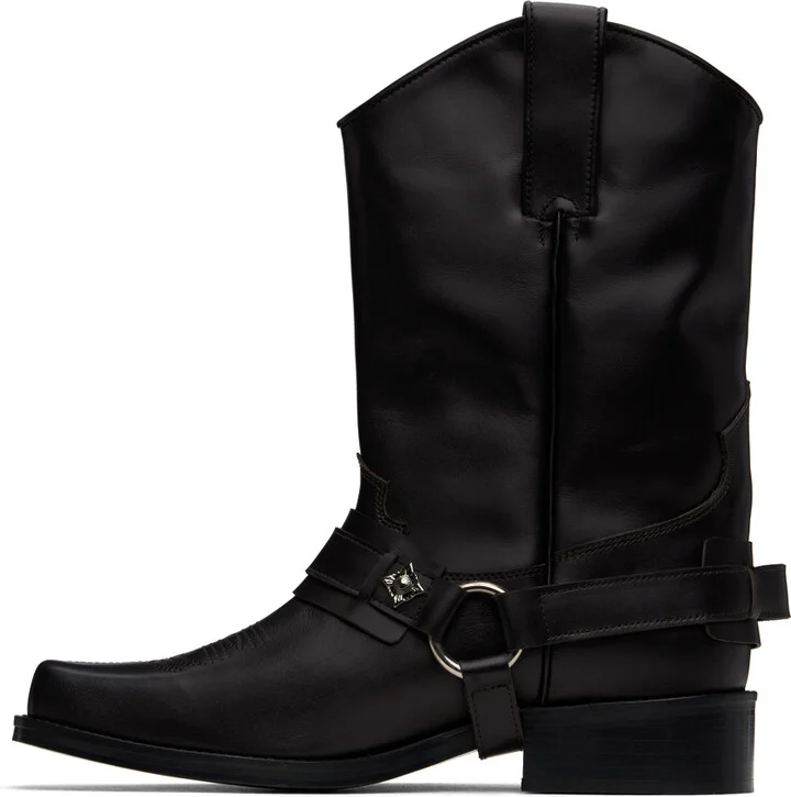 Toga Virilis SSENSE Exclusive Brown Boots - Image 3