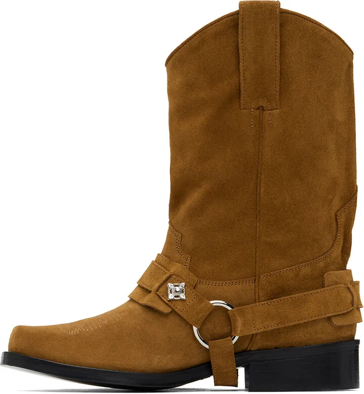 Toga Virilis SSENSE Exclusive Brown Boots - Image 3