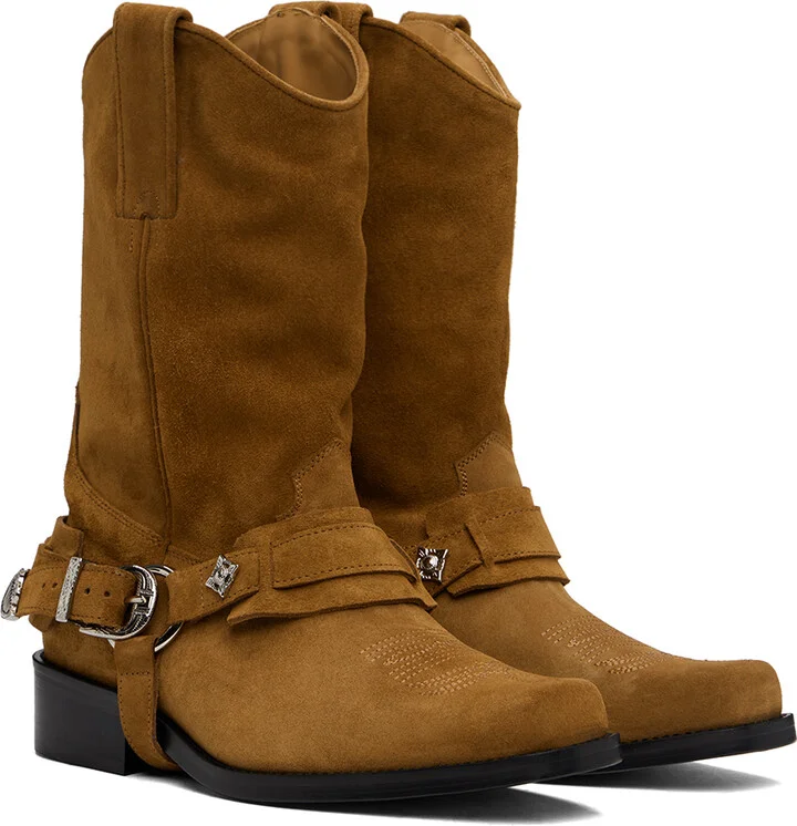 Toga Virilis SSENSE Exclusive Brown Boots - Image 4