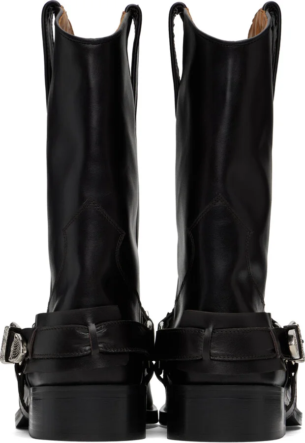 Toga Virilis SSENSE Exclusive Brown Harness Boots - Image 2