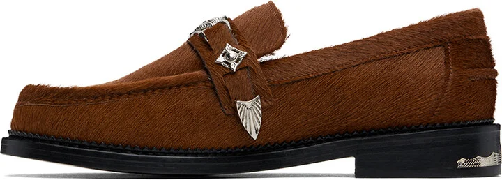 Toga Virilis SSENSE Exclusive Brown Loafers - Image 3