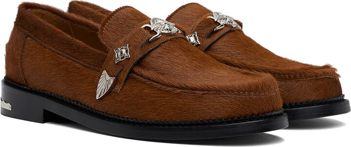 Toga Virilis SSENSE Exclusive Brown Loafers - Image 4