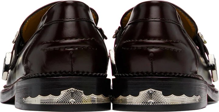 Toga Virilis SSENSE Exclusive Burgundy Loafers - Image 2