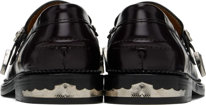 Toga Virilis SSENSE Exclusive Burgundy Loafers - Image 2