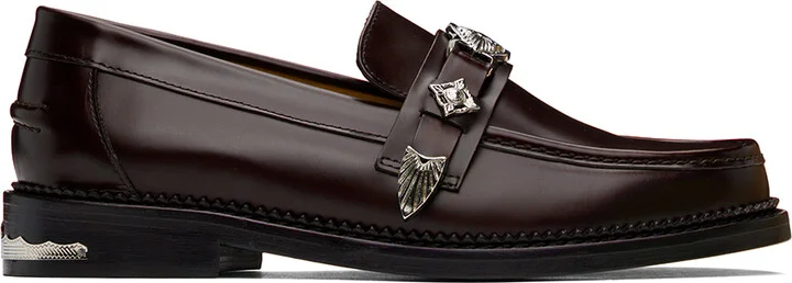 Toga Virilis SSENSE Exclusive Burgundy Loafers