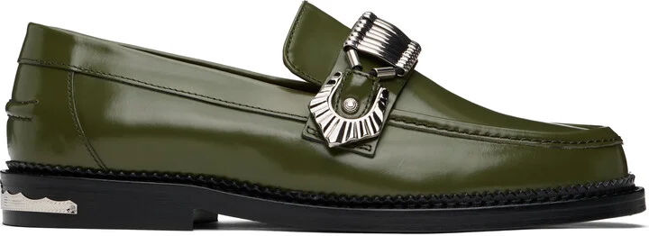Toga Virilis SSENSE Exclusive Green Polido Loafers