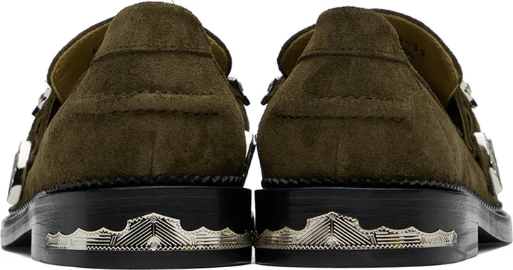 Toga Virilis SSENSE Exclusive Khaki Loafers - Image 2