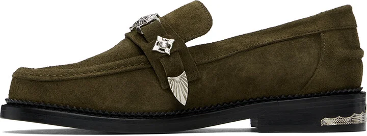 Toga Virilis SSENSE Exclusive Khaki Loafers - Image 3