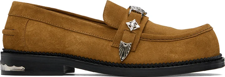 Toga Virilis SSENSE Exclusive Tan Suede Loafers