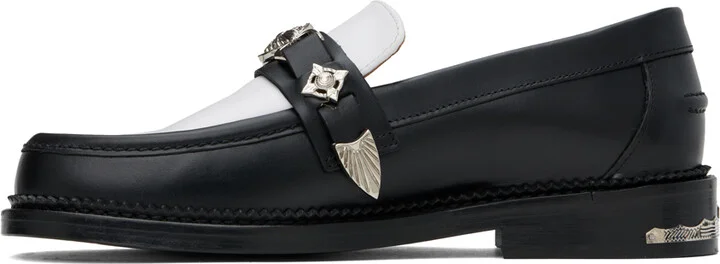 Toga Virilis SSENSE Exclusive White & Black Loafers - Image 3