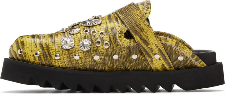 Toga Virilis SSENSE Exclusive Yellow Loafers - Image 3
