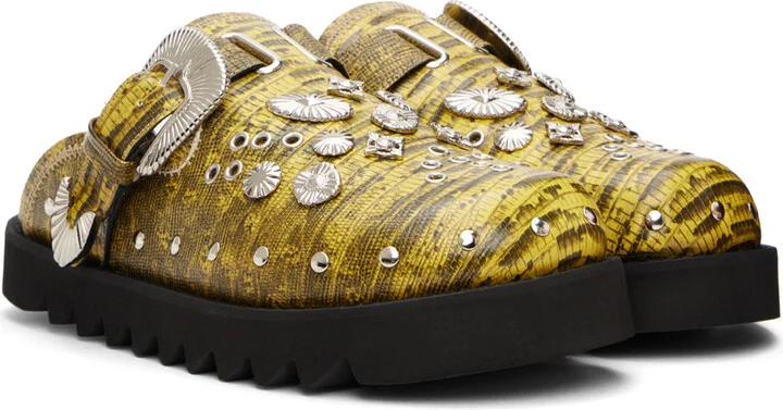 Toga Virilis SSENSE Exclusive Yellow Loafers - Image 4