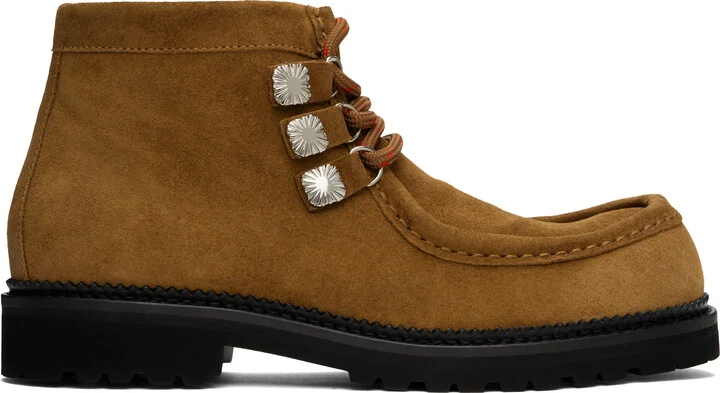 Toga Virilis Tan Suede Boots