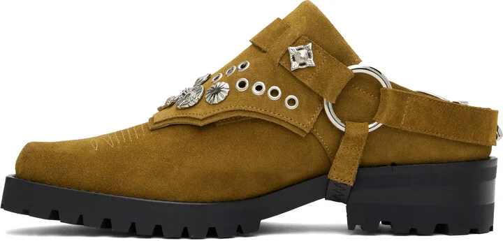 Toga Virilis Tan Suede Slip-on Loafers - Image 3