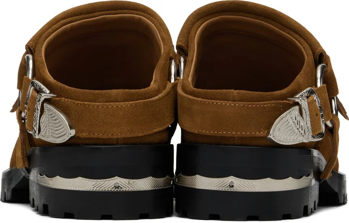Toga Virilis Tan Suede Slip-on Loafers - Image 2