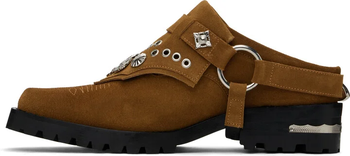 Toga Virilis Tan Suede Slip-on Loafers - Image 3