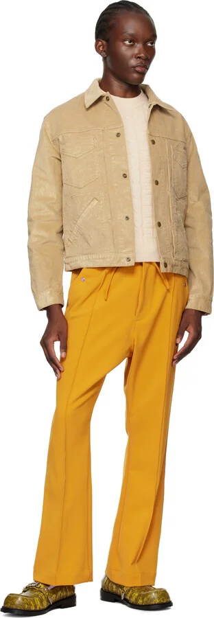 Toga Virilis Yellow Croc-Embossed Loafers - Image 5