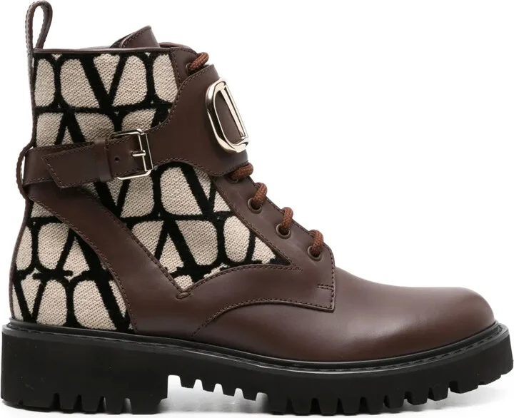 Toile Iconograph combat boots