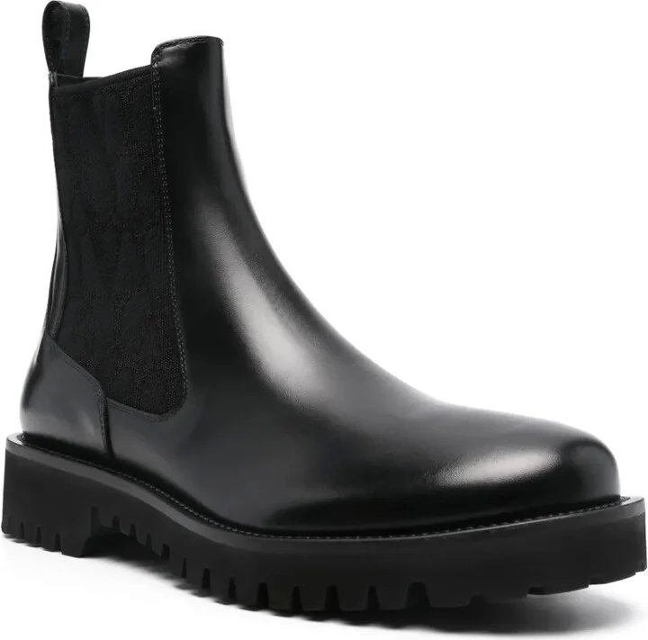 Toile Iconographe leather boots - Image 2