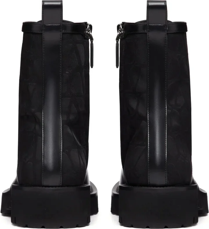 Toile Iconographe leather combat boots - Image 3