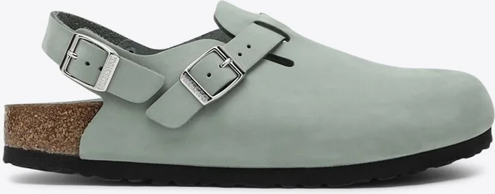 Tokio Buckled Leather Clogs