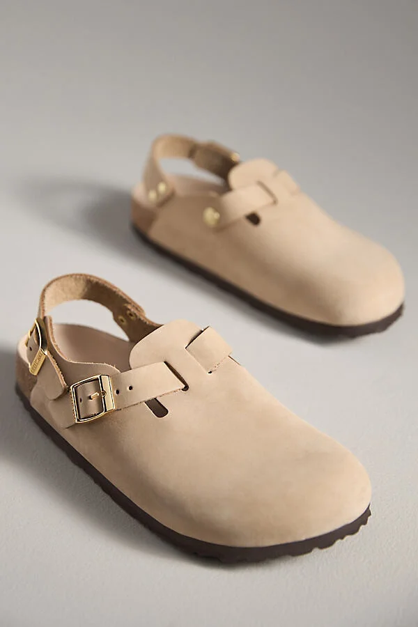 Tokio Nubuck Leather Clogs - Image 2