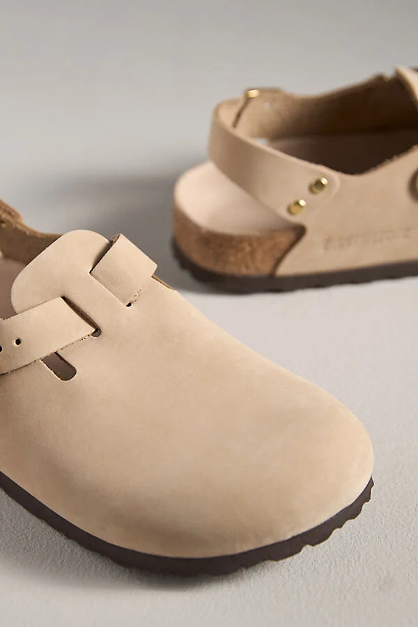 Tokio Nubuck Leather Clogs - Image 3