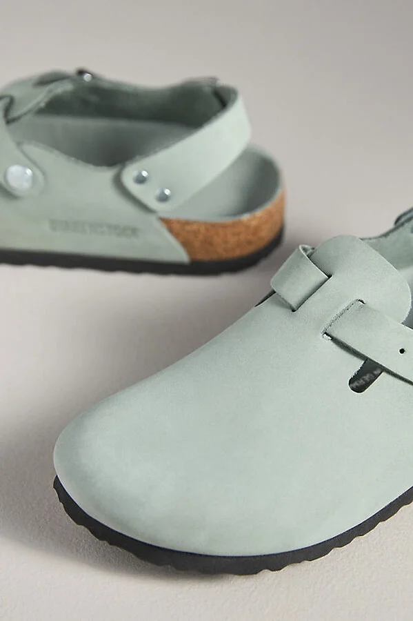 Tokio Nubuck Leather Clogs - Image 3