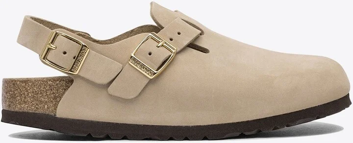 Tokio Nubuck Leather Slides