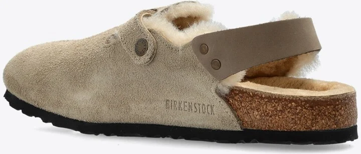 Tokio Shearling Buckled Suede Clogs - Image 2
