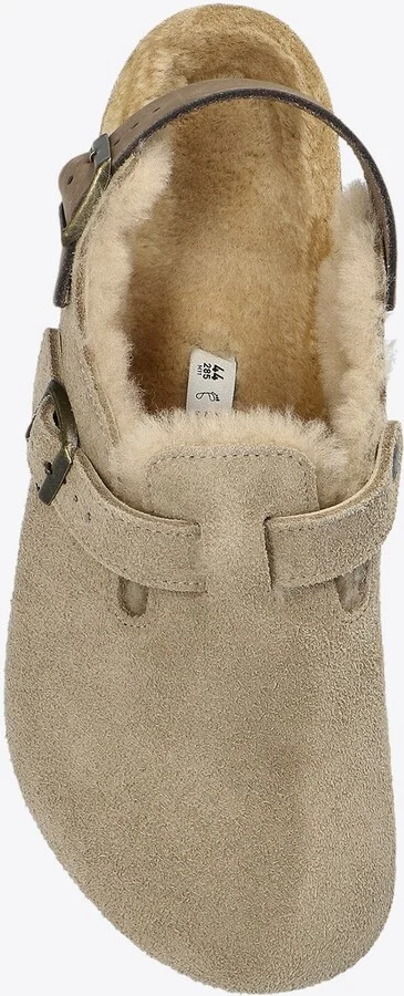Tokio Shearling Buckled Suede Clogs - Image 3
