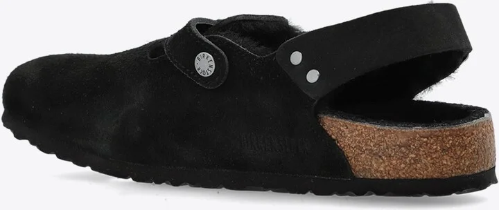 Tokio Shearling Buckled Suede Clogs - Image 2