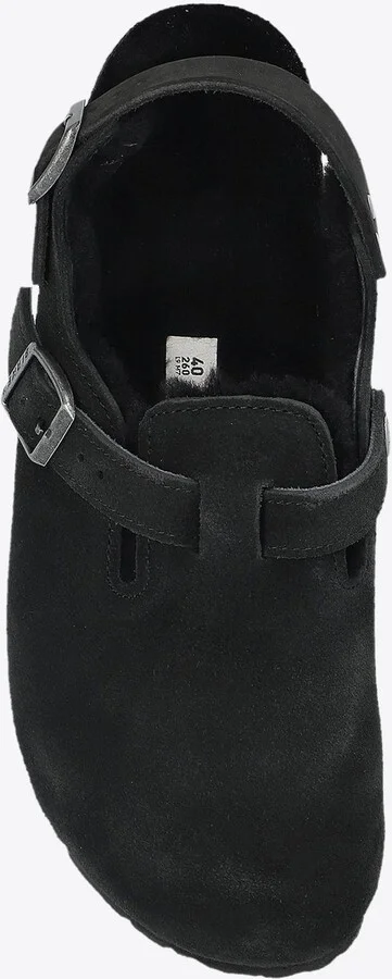 Tokio Shearling Buckled Suede Clogs - Image 3