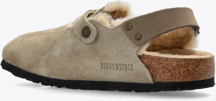 Tokio Shearling Buckled Suede Clogs - Image 2