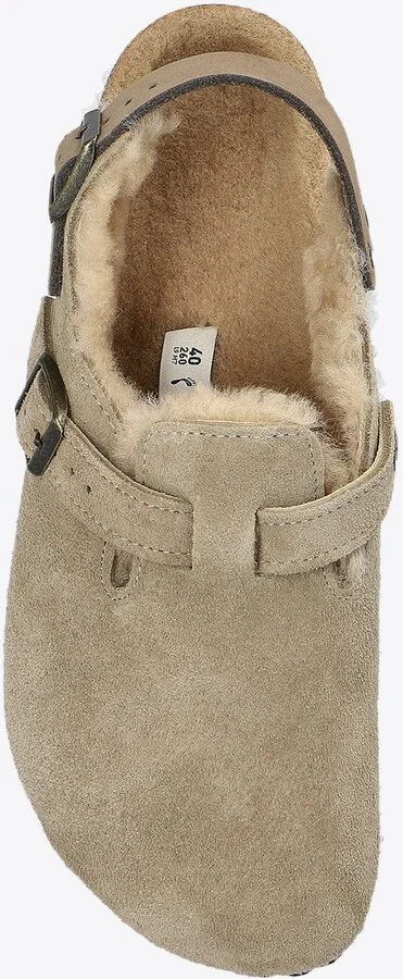 Tokio Shearling Buckled Suede Clogs - Image 3