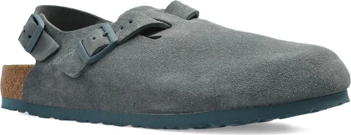Tokio suede buckle mules - Image 4
