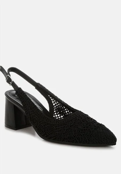 Tolina Woven Design Slingback Sandals Women - Image 3