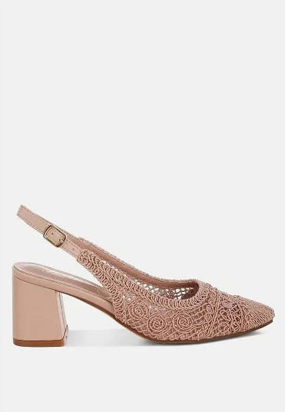 Tolina Woven Design Slingback Sandals Women