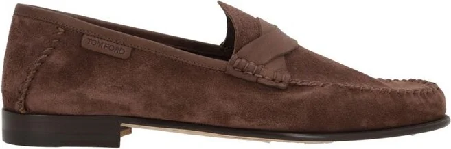 Tom Ford Almond-Toe Slip-On Loafers
