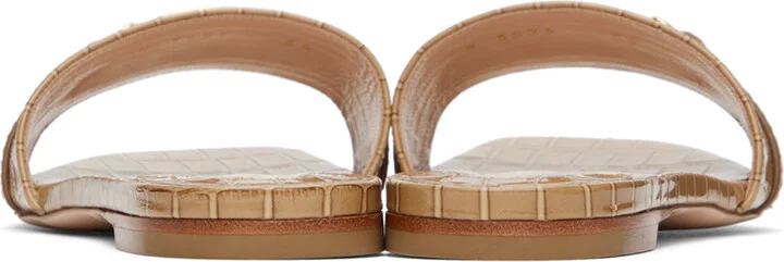TOM FORD Beige Leather Slides - Image 2