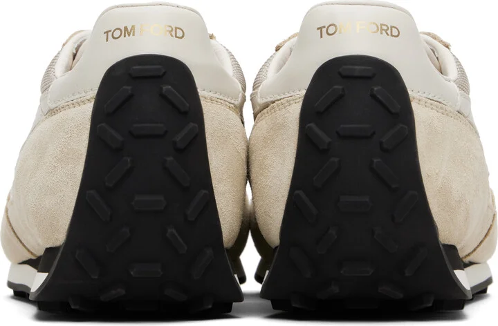 TOM FORD Beige Suede Mick Sneakers - Image 2