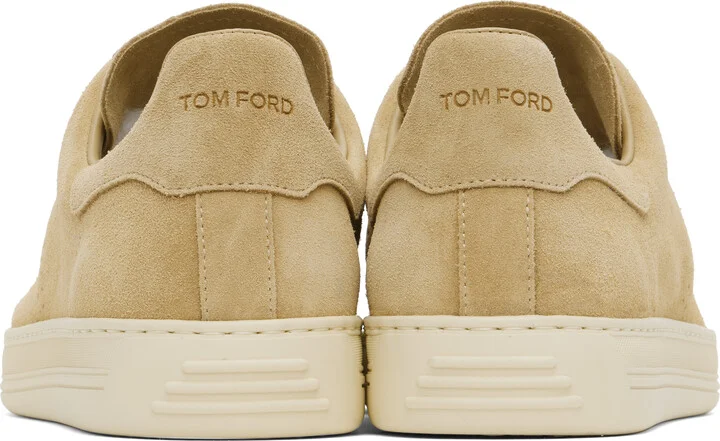 TOM FORD Beige Suede Warwick Sneakers - Image 2